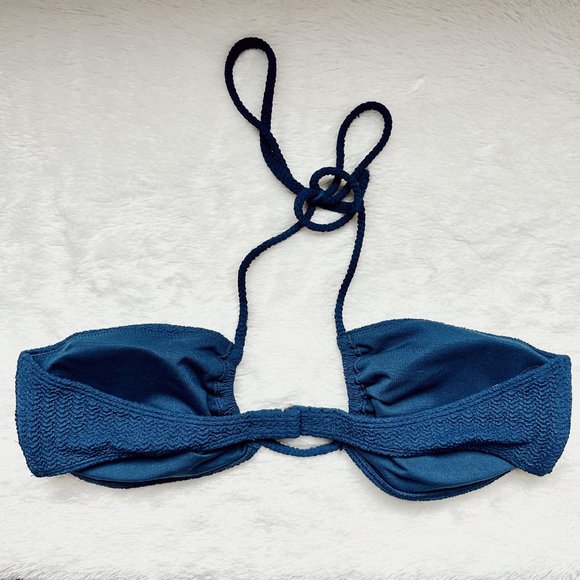A&F Textured Bandeau Bikini Top NWT - Picture 2 of 5